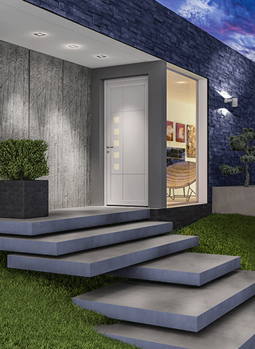 Portes d'entrée PVC