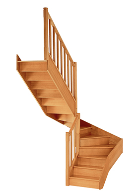 AUTHENTIQUE DOUBLE QUART TOURNANT INTERMEDIAIRE