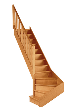 AUTHENTIQUE QUART TOURNANT BAS AVEC MARCHE DEBORDANTE