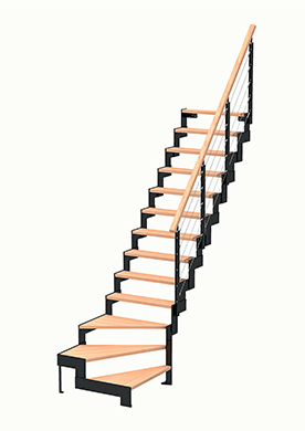 LIMON CRÉMAILLÈRE QUART TOURNANT BAS