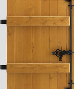 Volet battant bois lasure