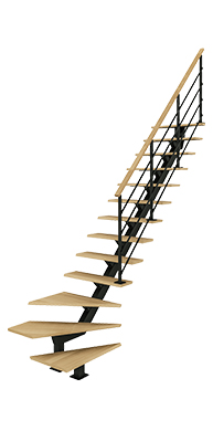 POUTRE CENTRALE- QUART TOURNANT BAS