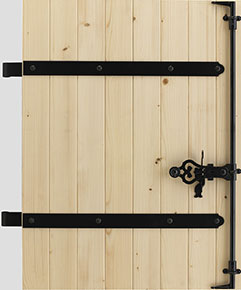 Volet battant bois brut