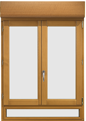 Fenêtre Virtuose bois avec volet roulant intégré